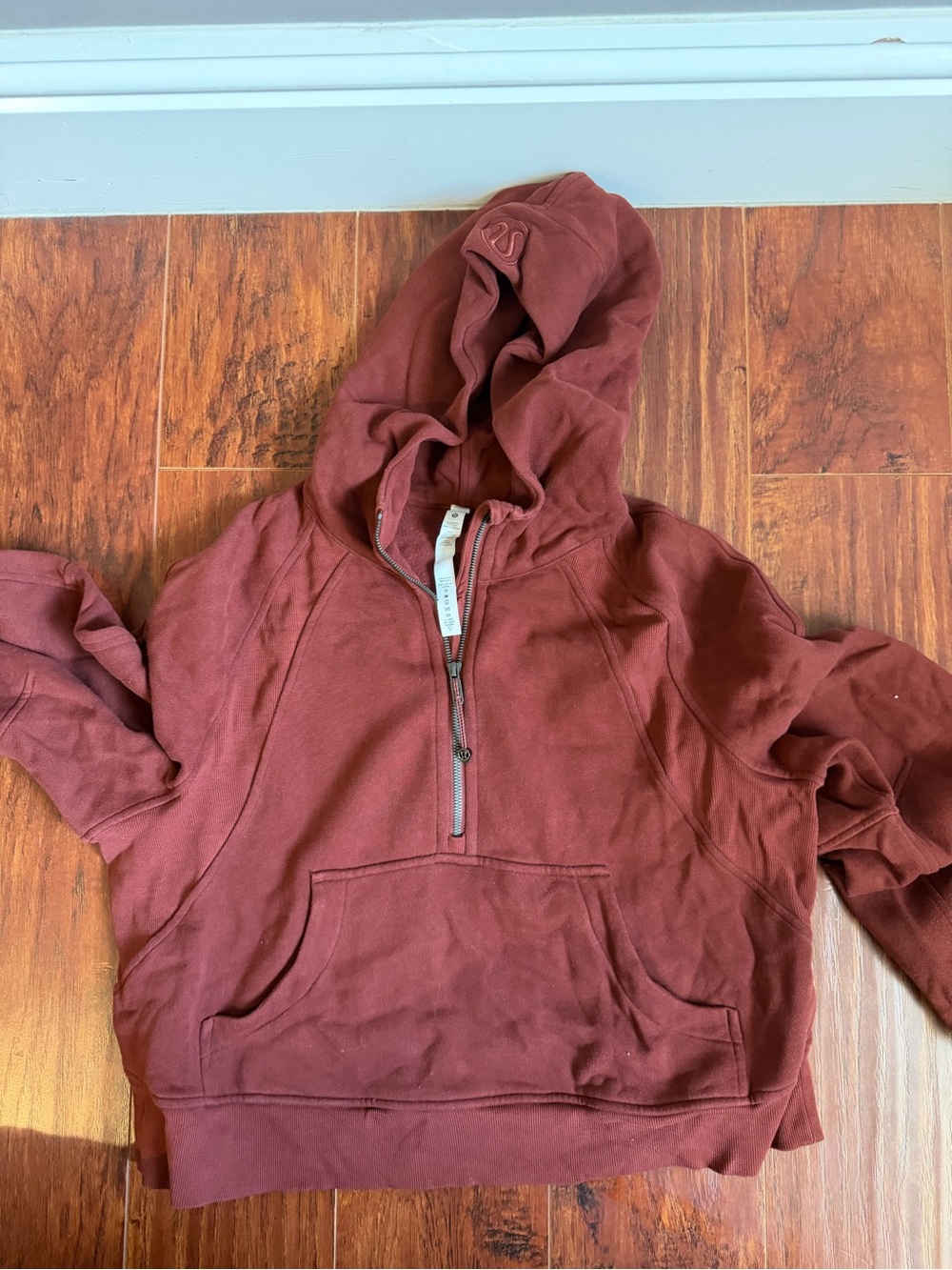 lululemon athletica Maroon Scuba Half-Zip Hoodie